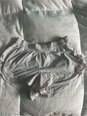 White Athletic Running Shorts
